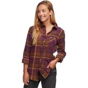 Columbia Women’s Simply Put II Flannel Purple & Yellow Plaid Size Large